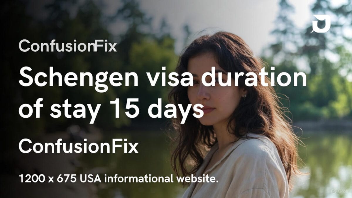 Schengen visa duration of stay 15 days